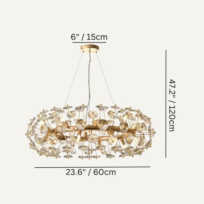 Eclatium Round Chandelier Size 