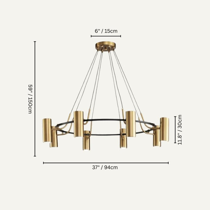 Ecliptis Round Chandelier - Residence Supply