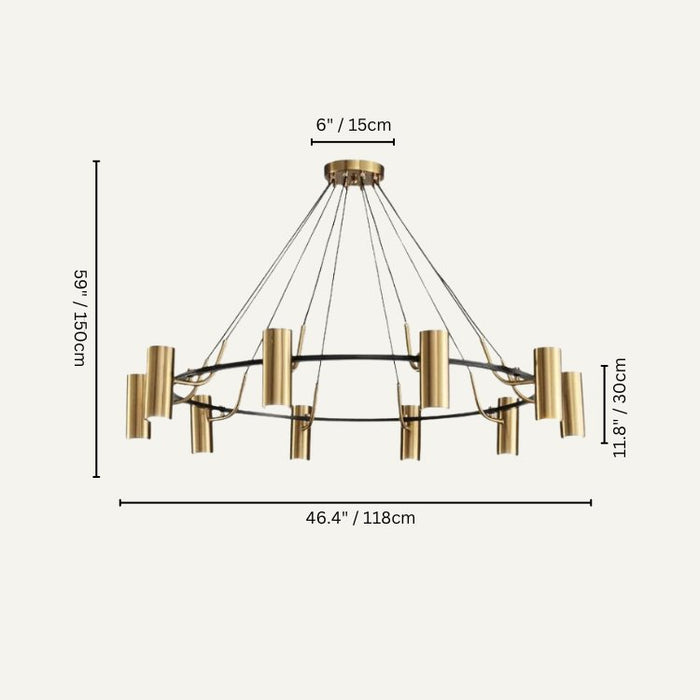 Ecliptis Round Chandelier - Residence Supply