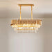 Fayadan Linear Crystal Chandelier - Modern Chandeliers