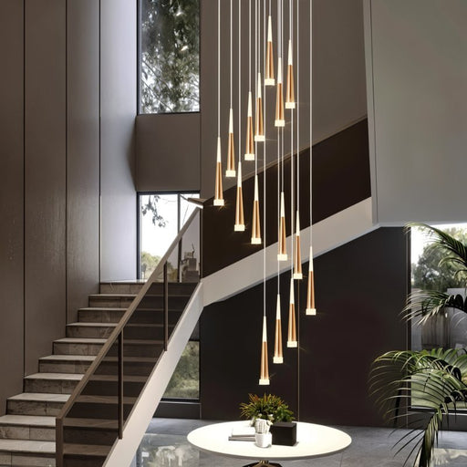 Faye Chandelier - Modern Chandeliers for Stair Lighting