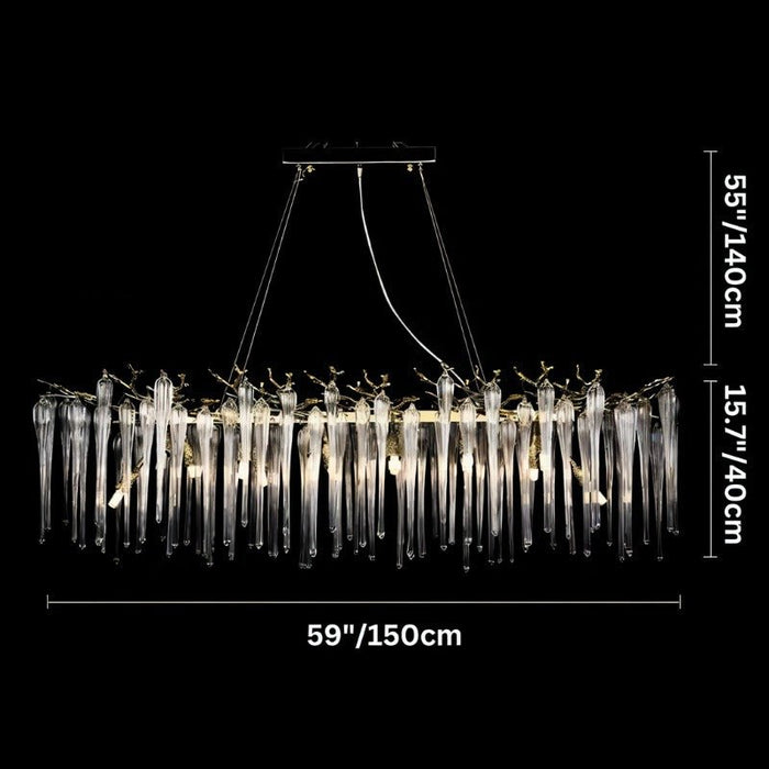 Glere Rectangular Chandelier - Residence Supply