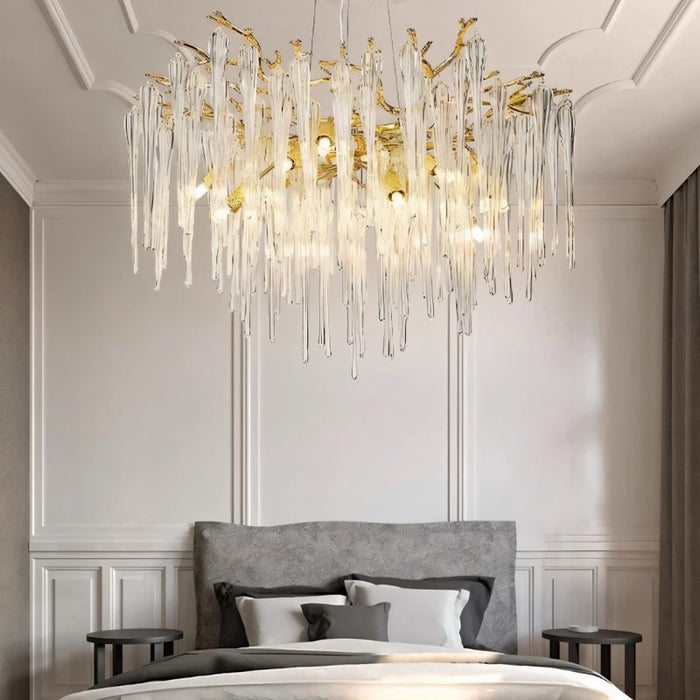 Glere Round Chandelier - Bedroom Lighting