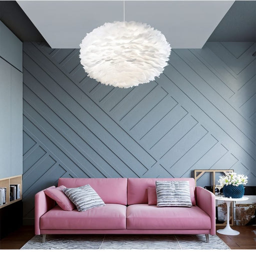 Goose Feather Pendant Light - Bedroom Lighting