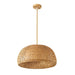 Hand-Weaved Rattan Cocoon Pendant Light - Residence Supply