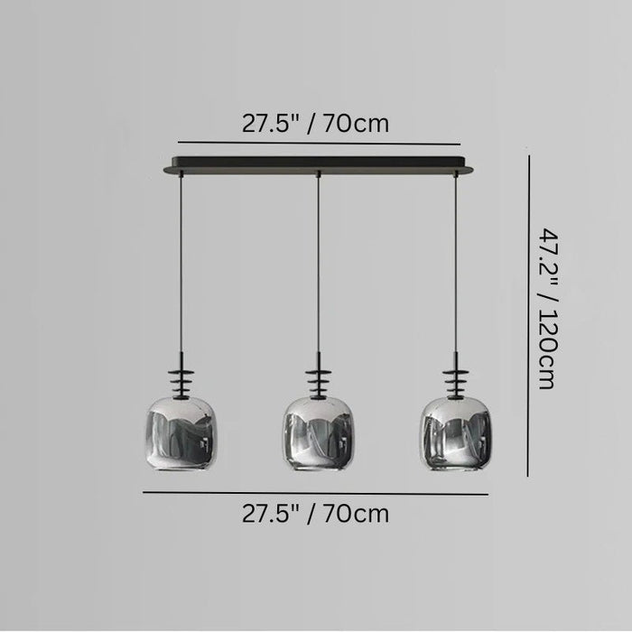 Hesi Linear Chandelier Size