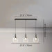 Hesi Linear Chandelier size Chart