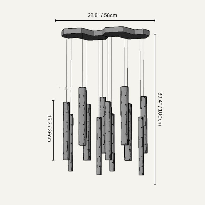 Irian Pendant Light Size Chart