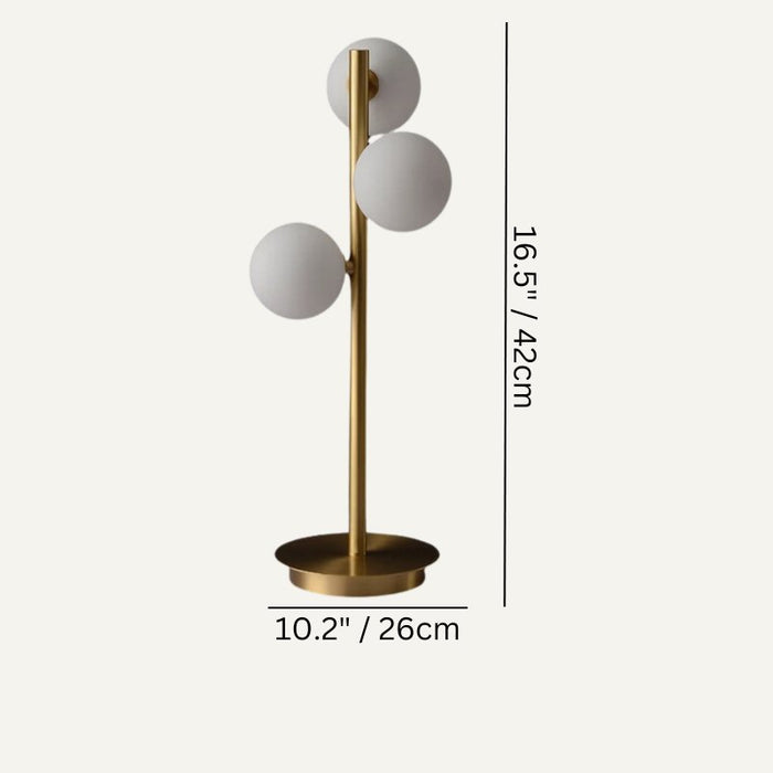 Iridia Table Lamp Size