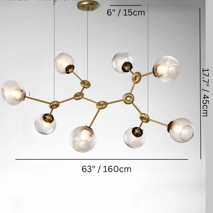 Jyotish Indoor Chandelier Size 