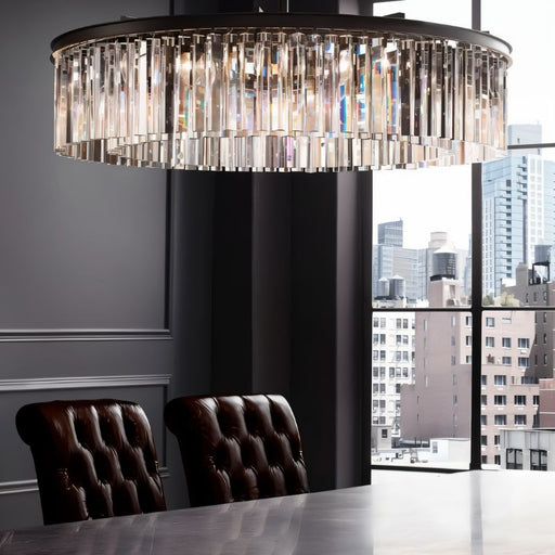 Kimasu Round Chandelier - Dining Room Lighting