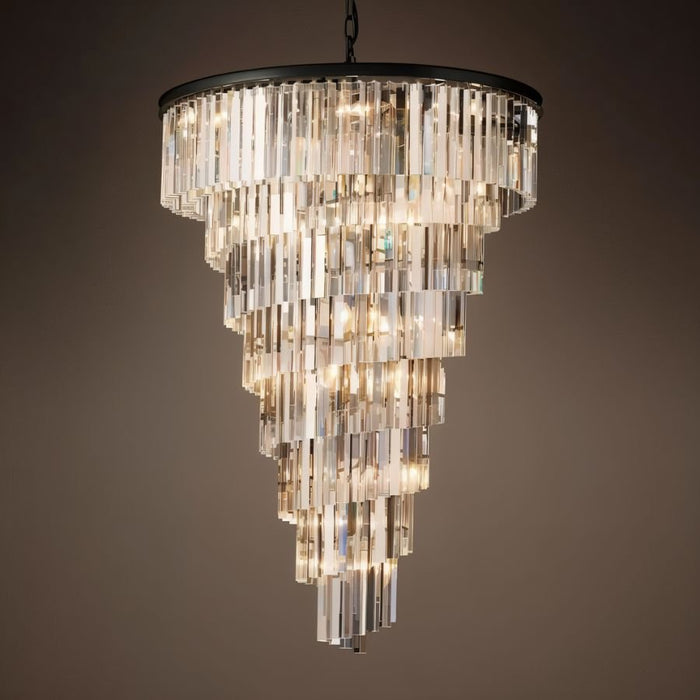 Kimasu Tiered Round Chandelier - Light Fixtures