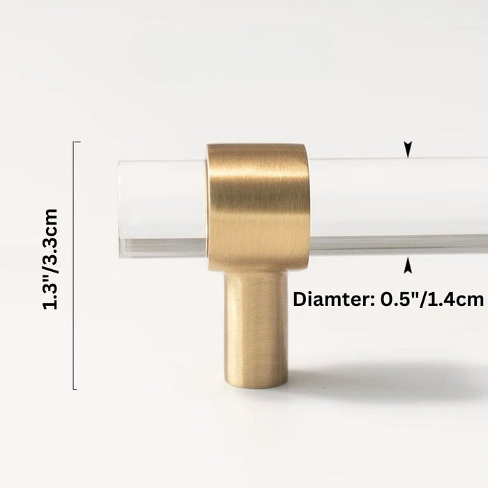 Kuit Transparent Knob & Pull Bar - Residence Supply