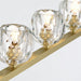 Kurst 5 Linear Glass Chandelier - Residence Supply