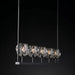 Kurst 5 Linear Glass Chandelier - Light Fixtures of Mid Century