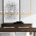 Kurst 6 Linear Glass Chandelier - Living Room Lighting