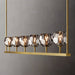 Kurst 6 Linear Glass Chandelier - Light Fixtures