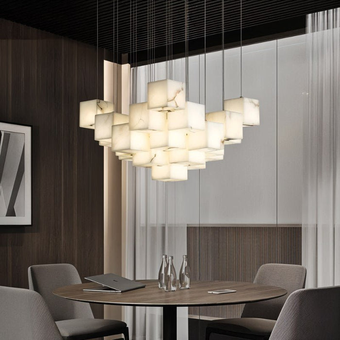 Kybos Alabaster Chandelier - Modern Lighting Fixtures