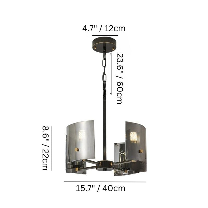 Lucida Round Chandelier Size Chart