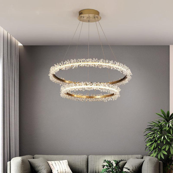 Lumine Crystal Chandelier - Modern Lighting Fixture