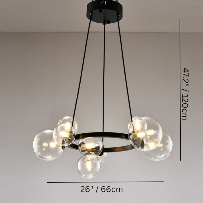 Luminis Round Chandelier Size Chart