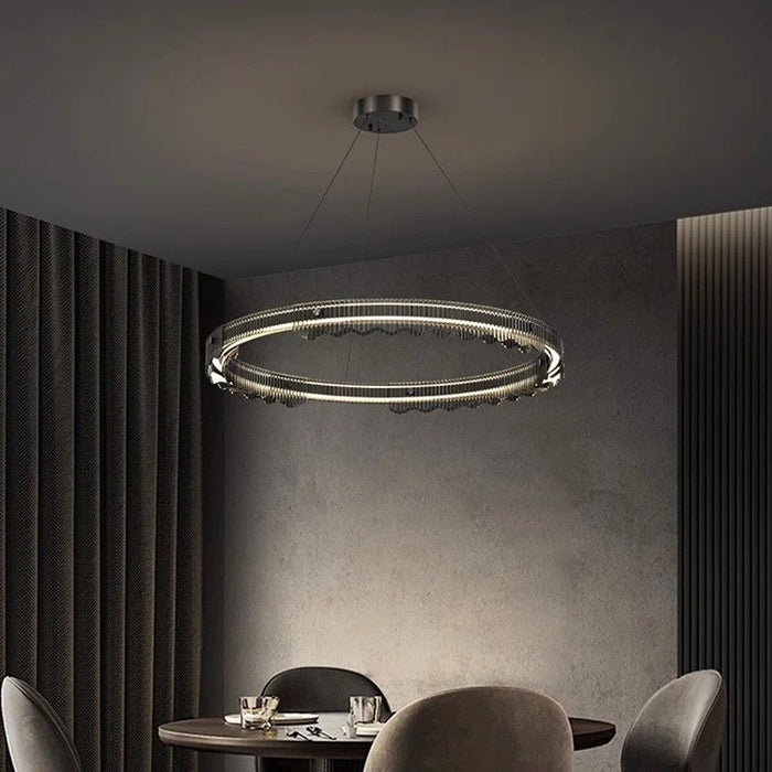 Modern Menorah Round Chandelier