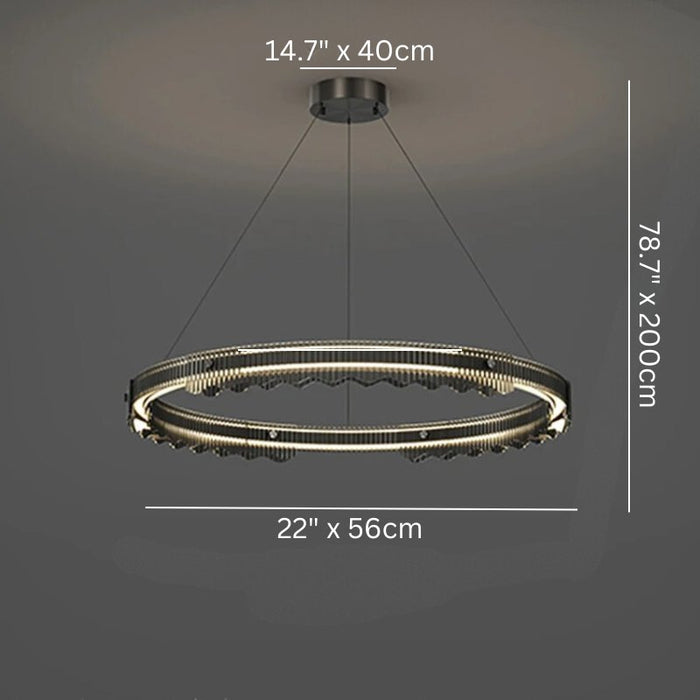 Menorah Round Chandelier Size Chart