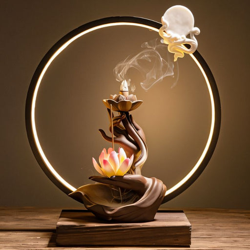 Moonlit Incense Burner Table Lamp - Modern Lighting