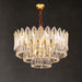 Nehora Round Crystal Chandelier - Modern Lighting Fixture