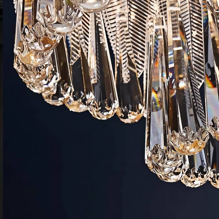 Nehora Round Crystal Chandelier - Residence Supply