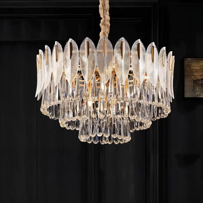 Nehora Round Crystal Chandelier - Residence Supply