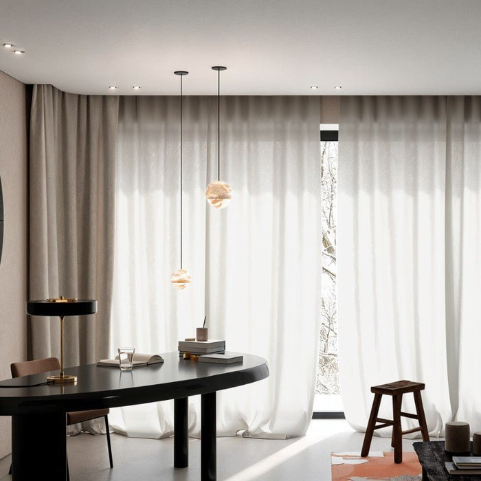 Neos Alabaster Pendant Light - Contemporary Lighting