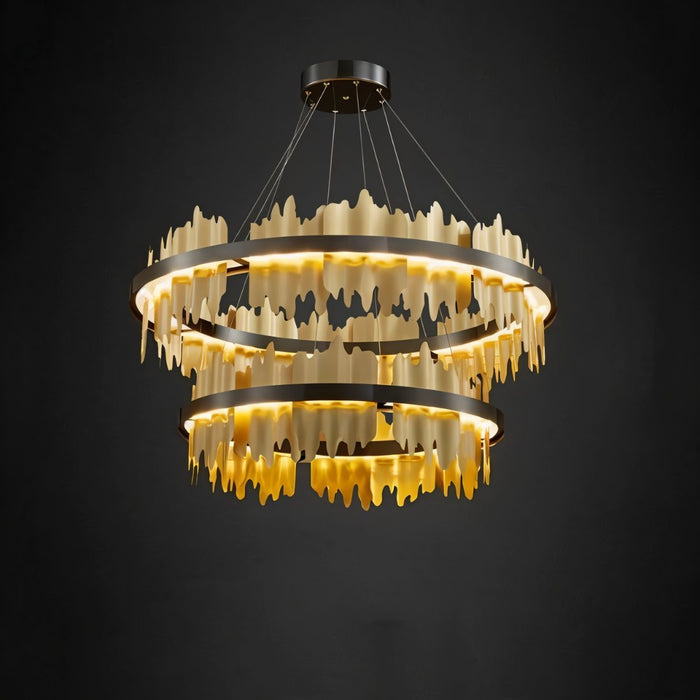 Ninda Tiered Round Chandelier - Light Fixtures