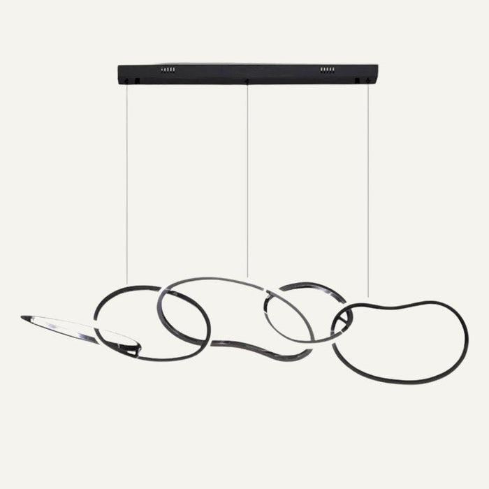 Sleek Nocturne Linear Chandelier