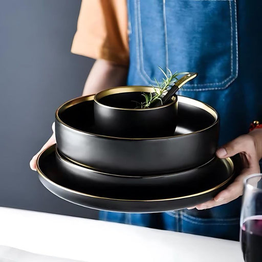 Obsidian Plate and Bowls - Residence Supply