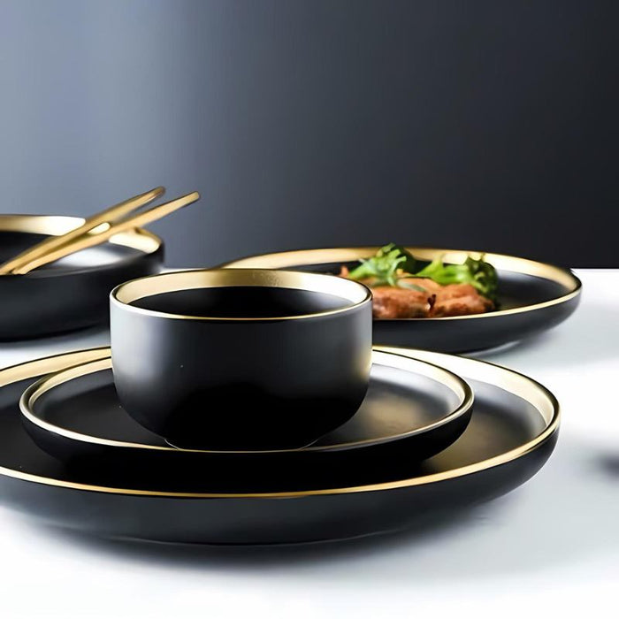 Obsidian Plate and Bowls - Residence Supply