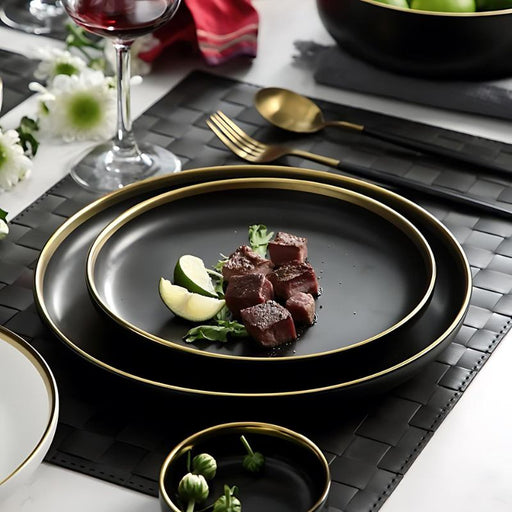 Obsidian Plate and Bowls - Residence Supply