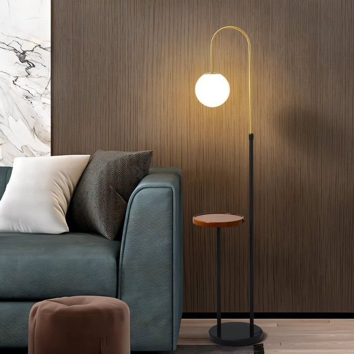 Okul Floor Lamp With Smart Side Table - Residence Supply