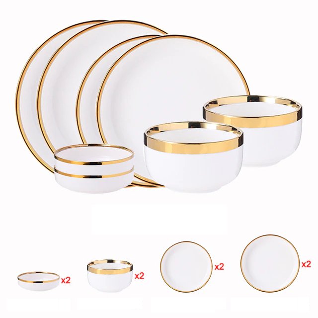 Pearlescent Plate and Bowls - Residence Supply