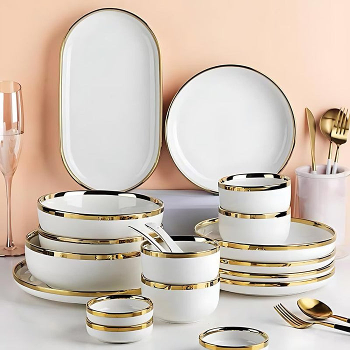 Pearlescent Plate and Bowls - Residence Supply