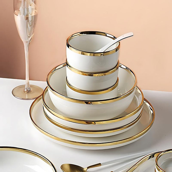 Pearlescent Plate and Bowls - Residence Supply