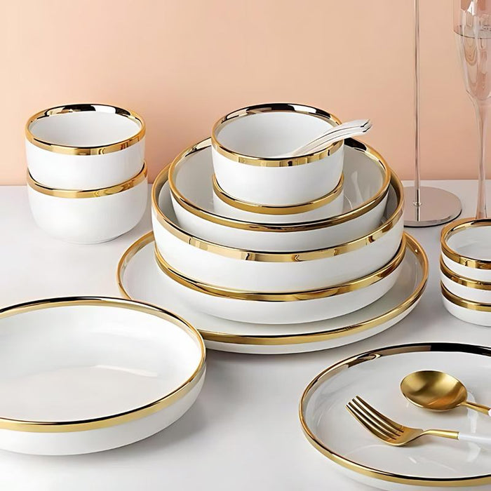 Pearlescent Plate and Bowls - Residence Supply