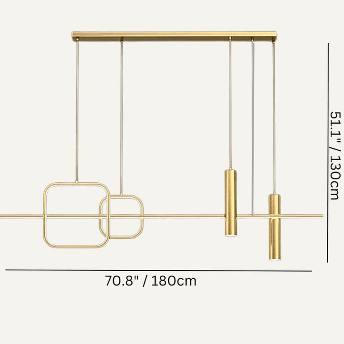 Pharos Linear Chandelier Size