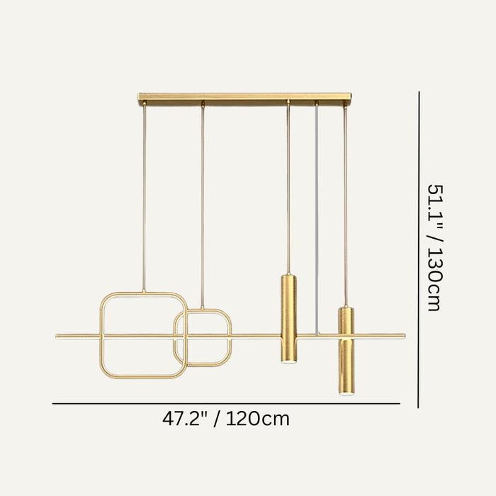 Pharos Linear Chandelier Size Chart