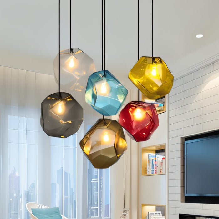 Piedra Pendant Light - Light Fixtures of Vibrant Colors