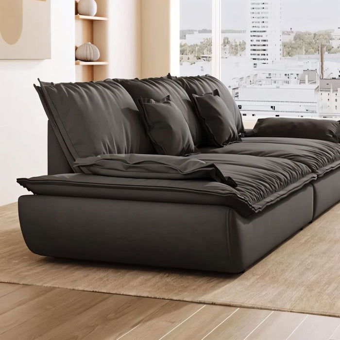 Convertible Functionality: Transform the Sellae Pillow Sofa into a comfortable bed in seconds, thanks to its innovative convertible functionality. Perfect for overnight guests or lazy weekend lounging, it's a versatile addition to any home.