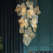 Sheets Chandelier (Round Ceiling Mount) - Contemporary Lighting