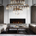 Sidero 3-Tier Round Chandelier - Living Room Lights