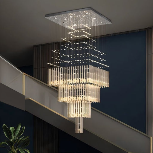 Sterling Chandelier - Stair Lighting