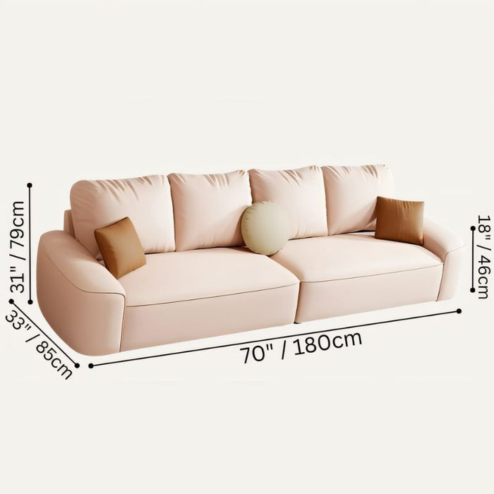 Sumban Square Arm Sofa Size